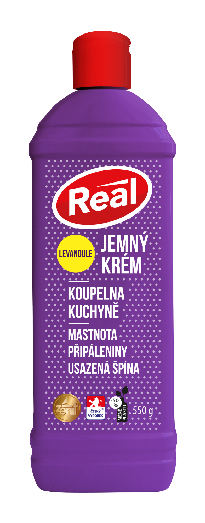 Real jemný krém levanduľa fialový 600g