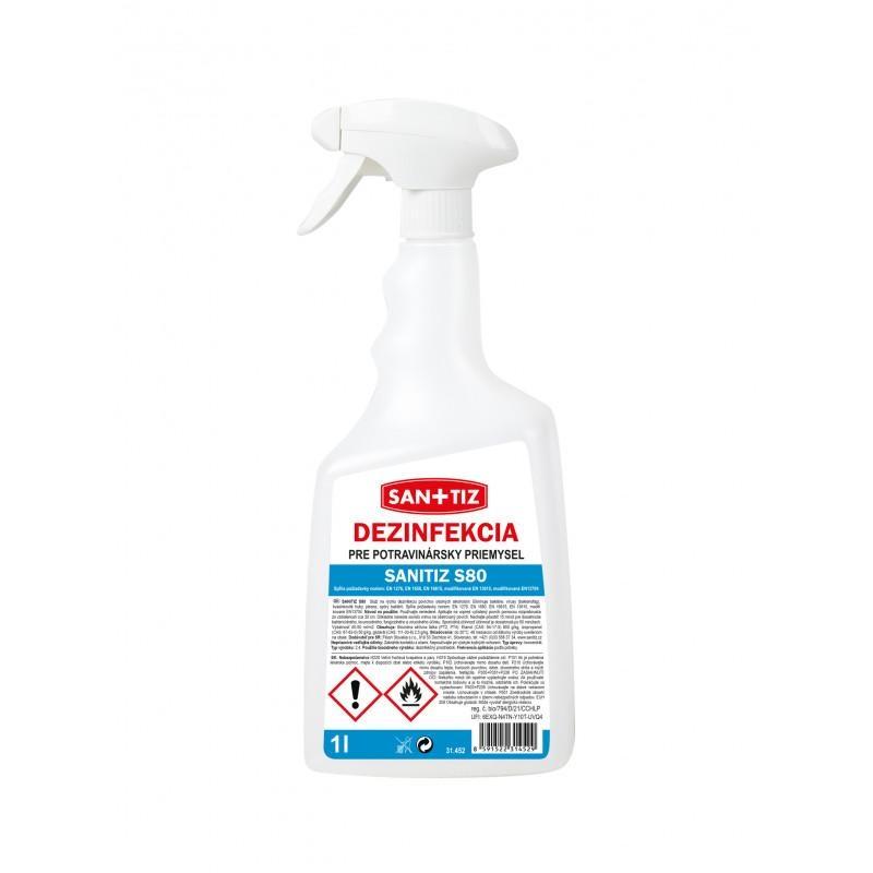 Sanitiz S80 dezinfekcia pre potravinársky priemysel 1l