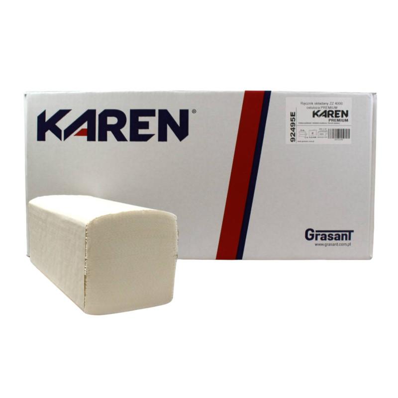 ZZ skladané papierové utierky 25x20 CM 2vr.100 %celulóza(4000ks)