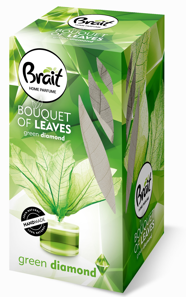 BRAIT dekoračný osviežovač Leafs 50ml Green Diamond